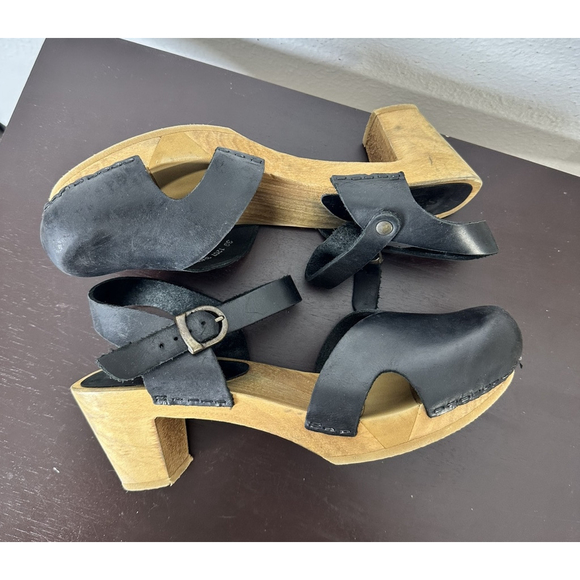 Sanita Wood Matrix Square Flex Sandal 39/8 Women’s Toe Separator Toe Gripper - Picture 10 of 12